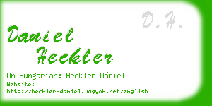 daniel heckler business card